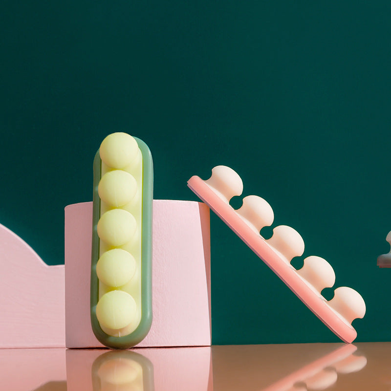 Pea Pod Cable Organizer - Green - Self-Adhesive Cable Holder - Silicone - For Office & Home
