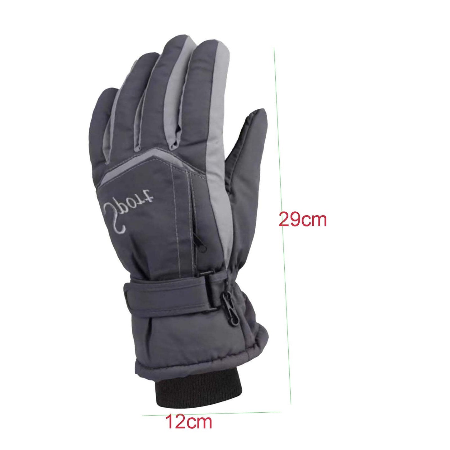 IDALL Ski Gloves Waterproof Gloves Winter Outdoor Men And Women Snow Skating Snowboarding Windproof Warm Ski Gloves Snow Gloves Winter Gloves W-Blue One Size Y-Red