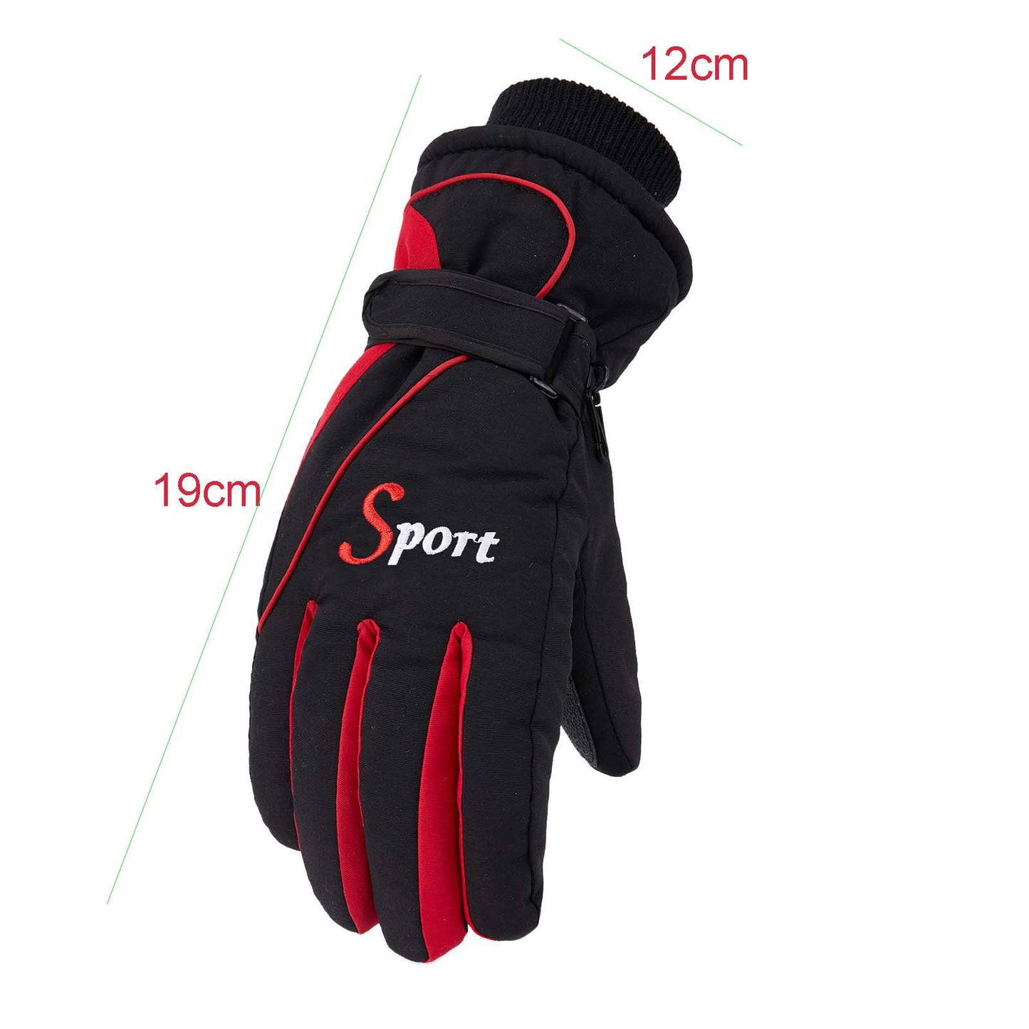 IDALL Ski Gloves Waterproof Gloves Winter Outdoor Men And Women Snow Skating Snowboarding Windproof Warm Ski Gloves Snow Gloves Winter Gloves W-Blue One Size Z-Green 2