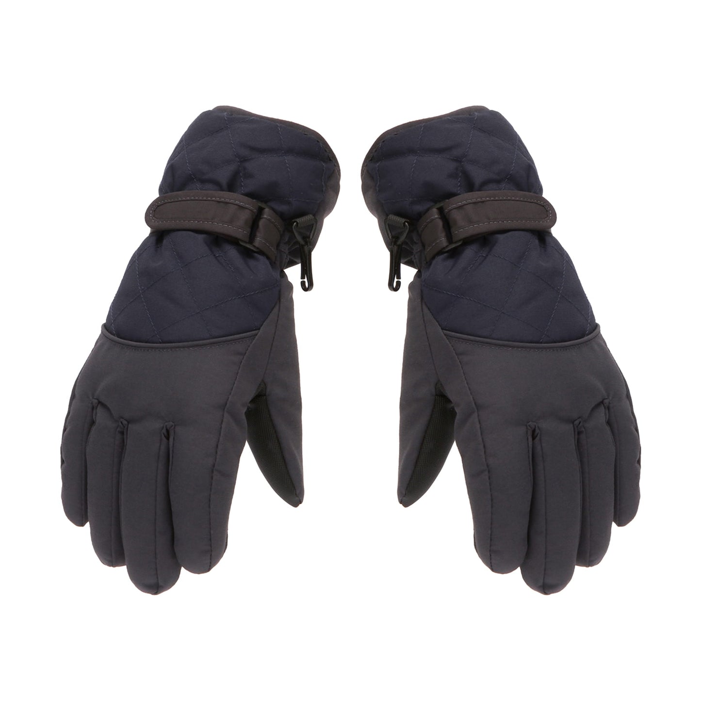 Dengjunhu Kids Winter Gloves - Snow & Ski Waterproof Youth Gloves for Boys & Girls - Insulated for Cold Weather Outdoor Play, Skiing & Snowboarding M Black