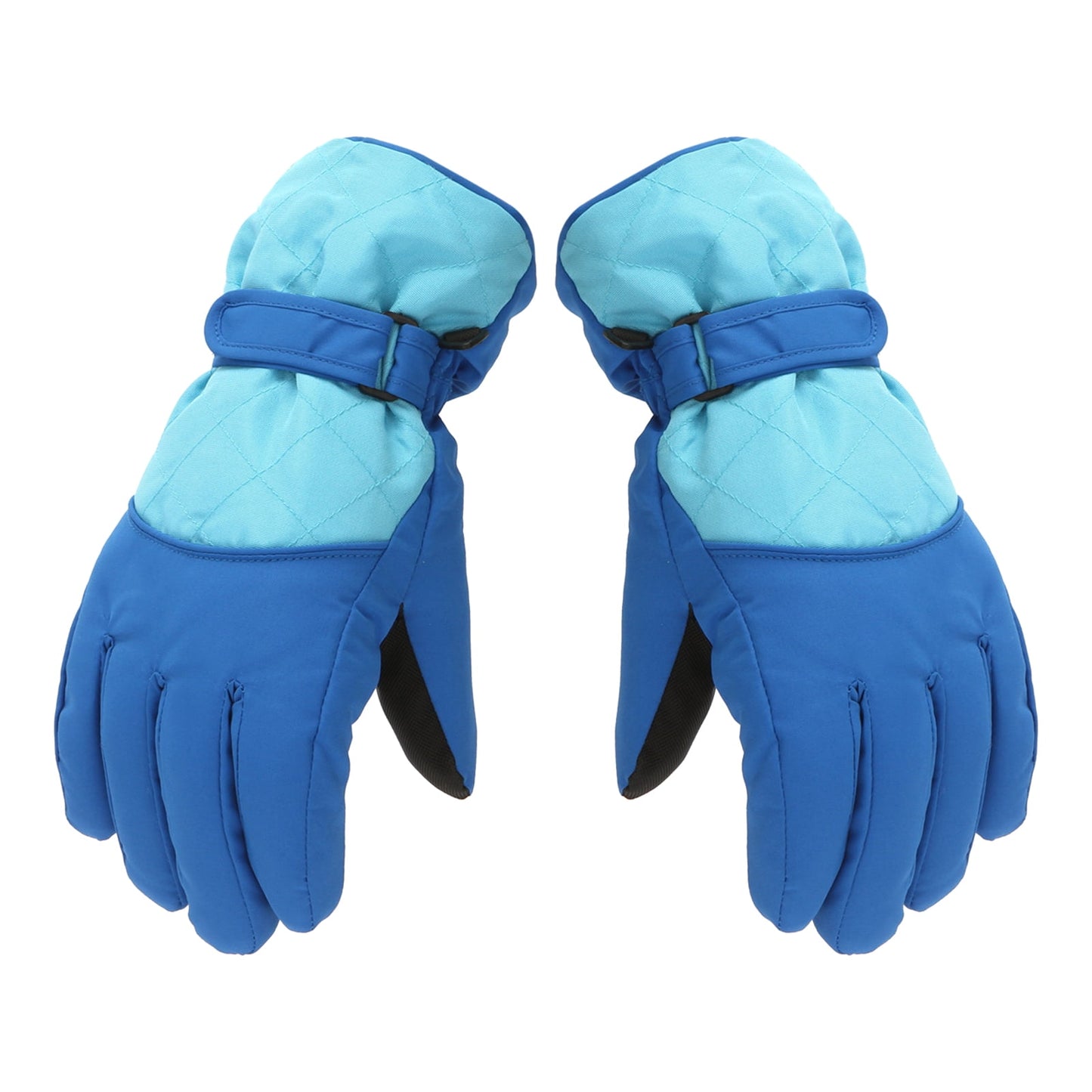 Dengjunhu Kids Winter Gloves - Snow & Ski Waterproof Youth Gloves for Boys & Girls - Insulated for Cold Weather Outdoor Play, Skiing & Snowboarding L Blue