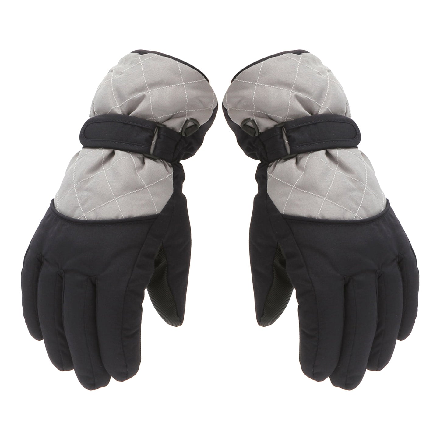 Dengjunhu Kids Winter Gloves - Snow & Ski Waterproof Youth Gloves for Boys & Girls - Insulated for Cold Weather Outdoor Play, Skiing & Snowboarding M Grey