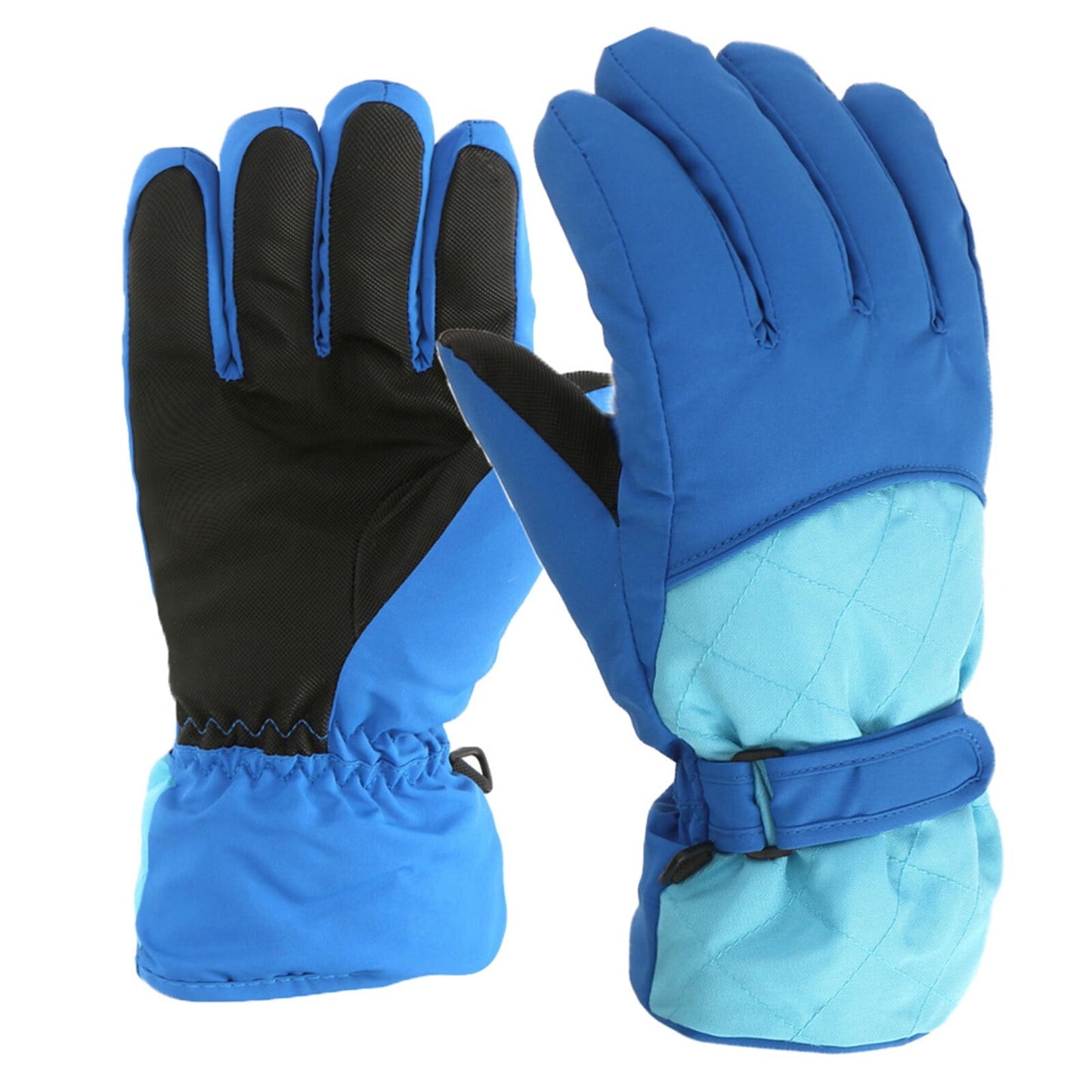 GXWEA Gloves For Kids Toddler Skis Kids Gloves Winter Gloves Thick Gloves Stretchy Warm Gloves Boys Girls 6-24 Months 10-16 Year AHA2 kids snow gloves Blue