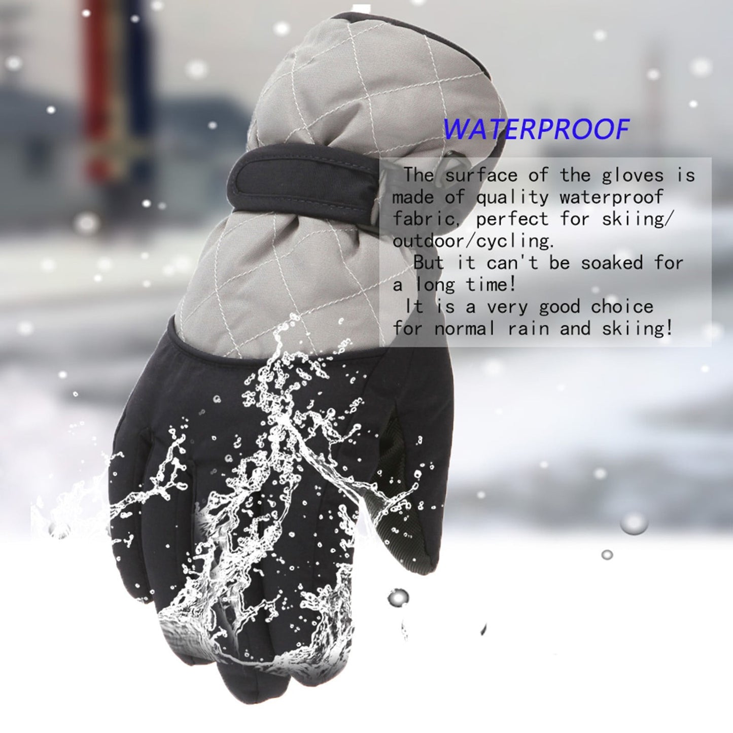 GXWEA Gloves For Kids Toddler Skis Kids Gloves Winter Gloves Thick Gloves Stretchy Warm Gloves Boys Girls 6-24 Months 6-11 Year AHA2 kids snow gloves Grey