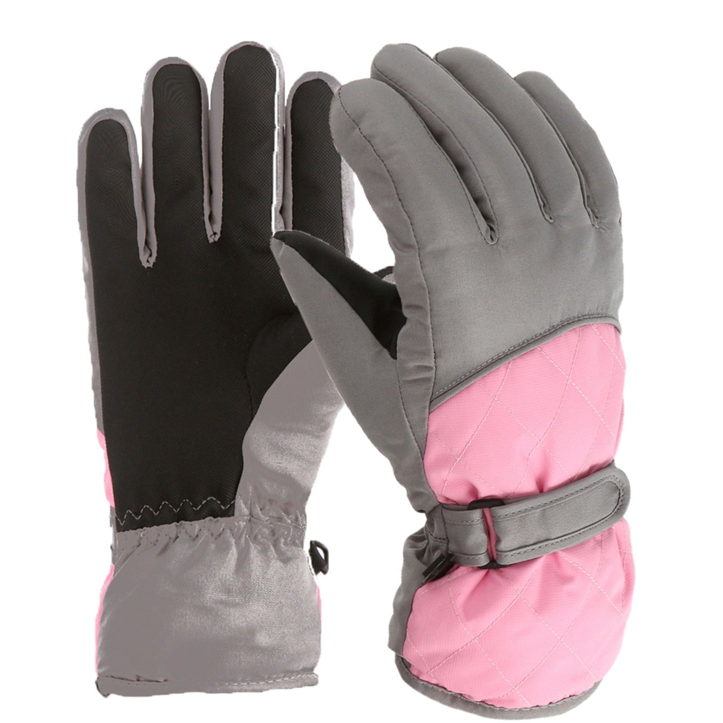 GXWEA Gloves For Kids Toddler Skis Kids Gloves Winter Gloves Thick Gloves Stretchy Warm Gloves Boys Girls 6-24 Months 10-16 Year AHA2 kids snow gloves Pink