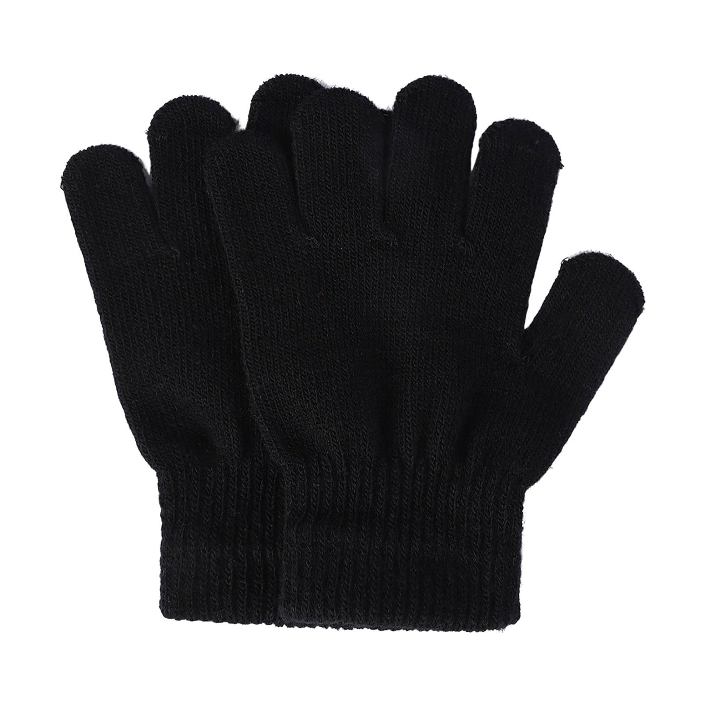 GXWEA Gloves For Kids Toddler Skis Kids Gloves Winter Gloves Thick Gloves Stretchy Warm Gloves Boys Girls 6-24 Months 5-12 years AHA3 kids snow gloves Black