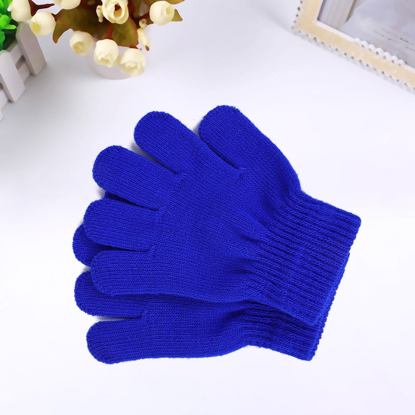 GXWEA Gloves For Kids Toddler Skis Kids Gloves Winter Gloves Thick Gloves Stretchy Warm Gloves Boys Girls 6-24 Months 5-12 years AHA3 kids snow gloves Blue