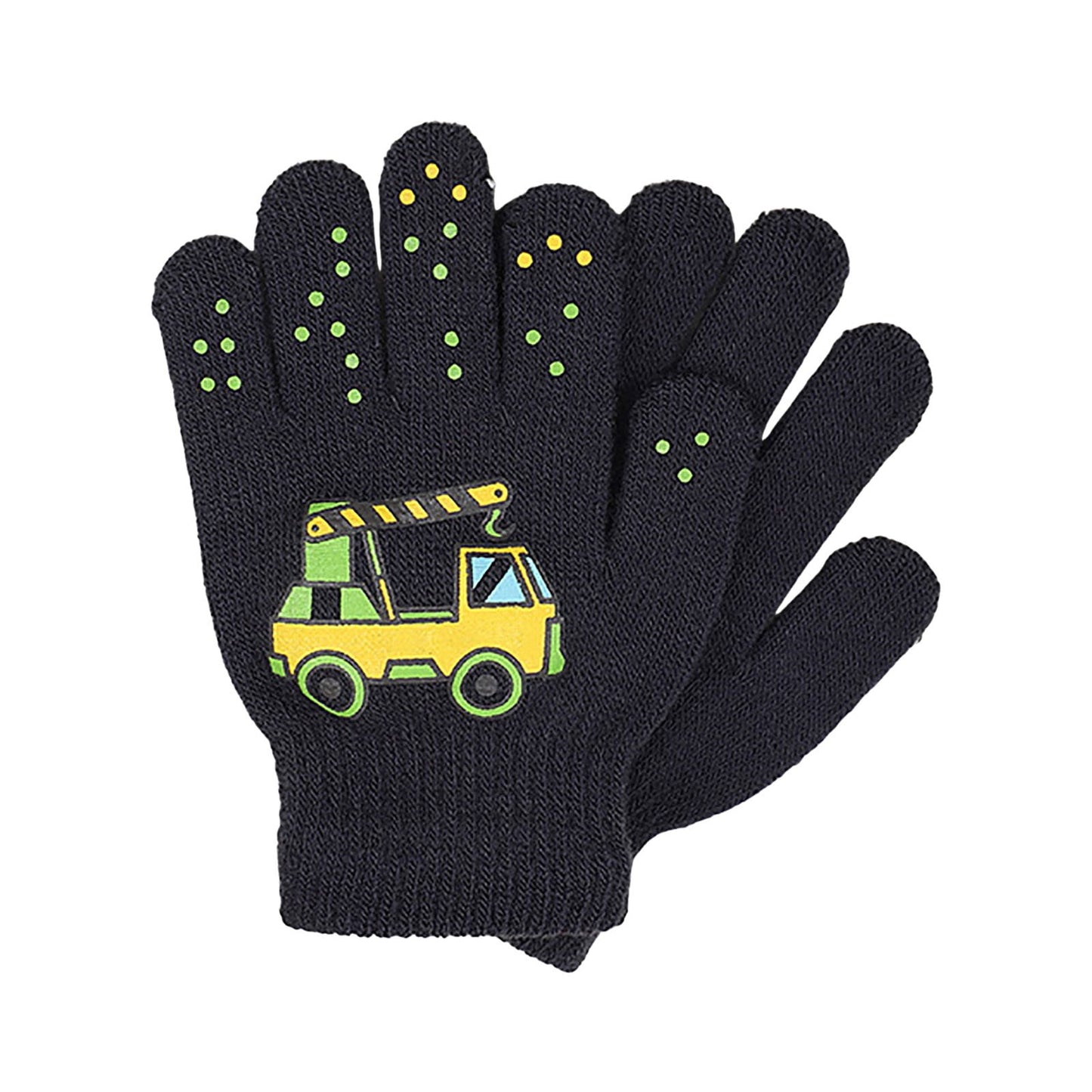 GXWEA Gloves For Kids Toddler Skis Kids Gloves Winter Gloves Thick Gloves Stretchy Warm Gloves Boys Girls 6-24 Months 5-12 years AHA4 kids snow gloves Black
