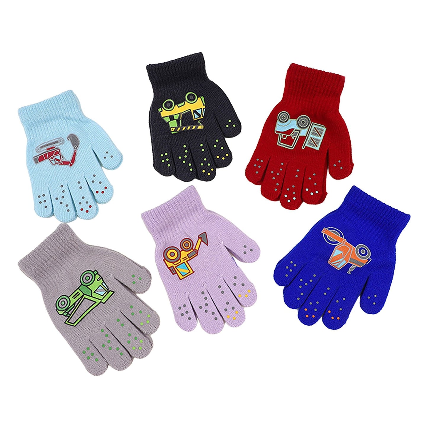 GXWEA Gloves For Kids Toddler Skis Kids Gloves Winter Gloves Thick Gloves Stretchy Warm Gloves Boys Girls 6-24 Months 5-12 years AHA4 kids snow gloves Red