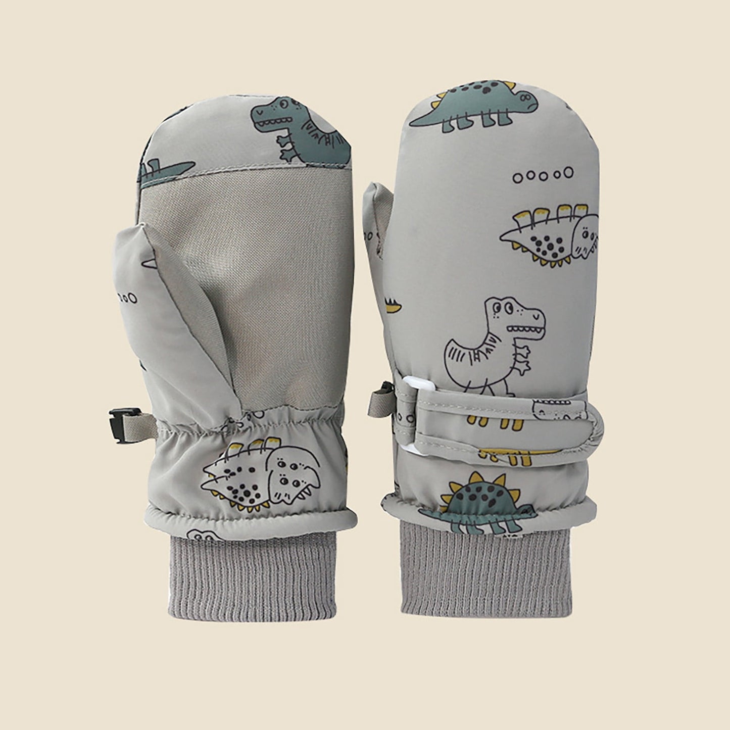 GXWEA Gloves For Kids Toddler Skis Kids Gloves Winter Gloves Thick Gloves Stretchy Warm Gloves Boys Girl 6-24 Months AHA5 kids snow gloves Grey