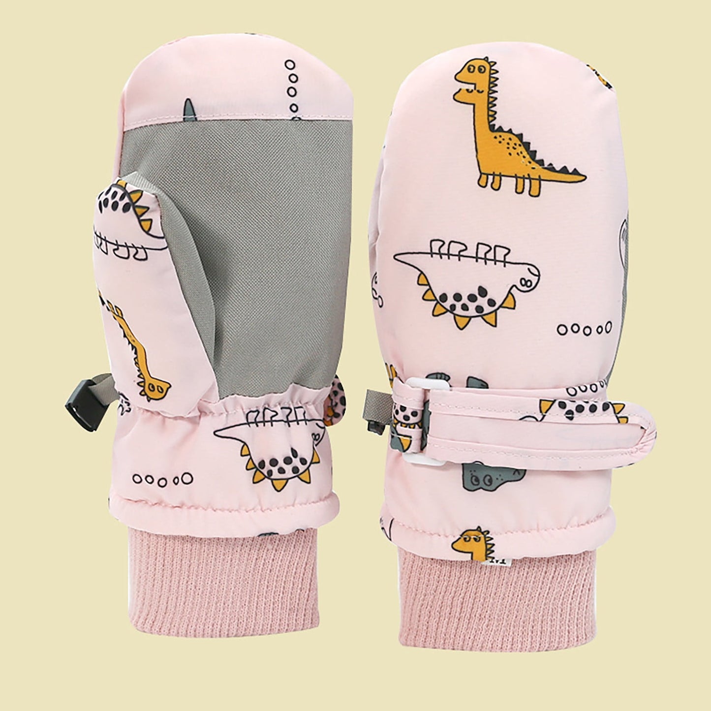 GXWEA Gloves For Kids Toddler Skis Kids Gloves Winter Gloves Thick Gloves Stretchy Warm Gloves Boys Girls 6-24 Months 2-4 Years AHA5 kids snow gloves Pink