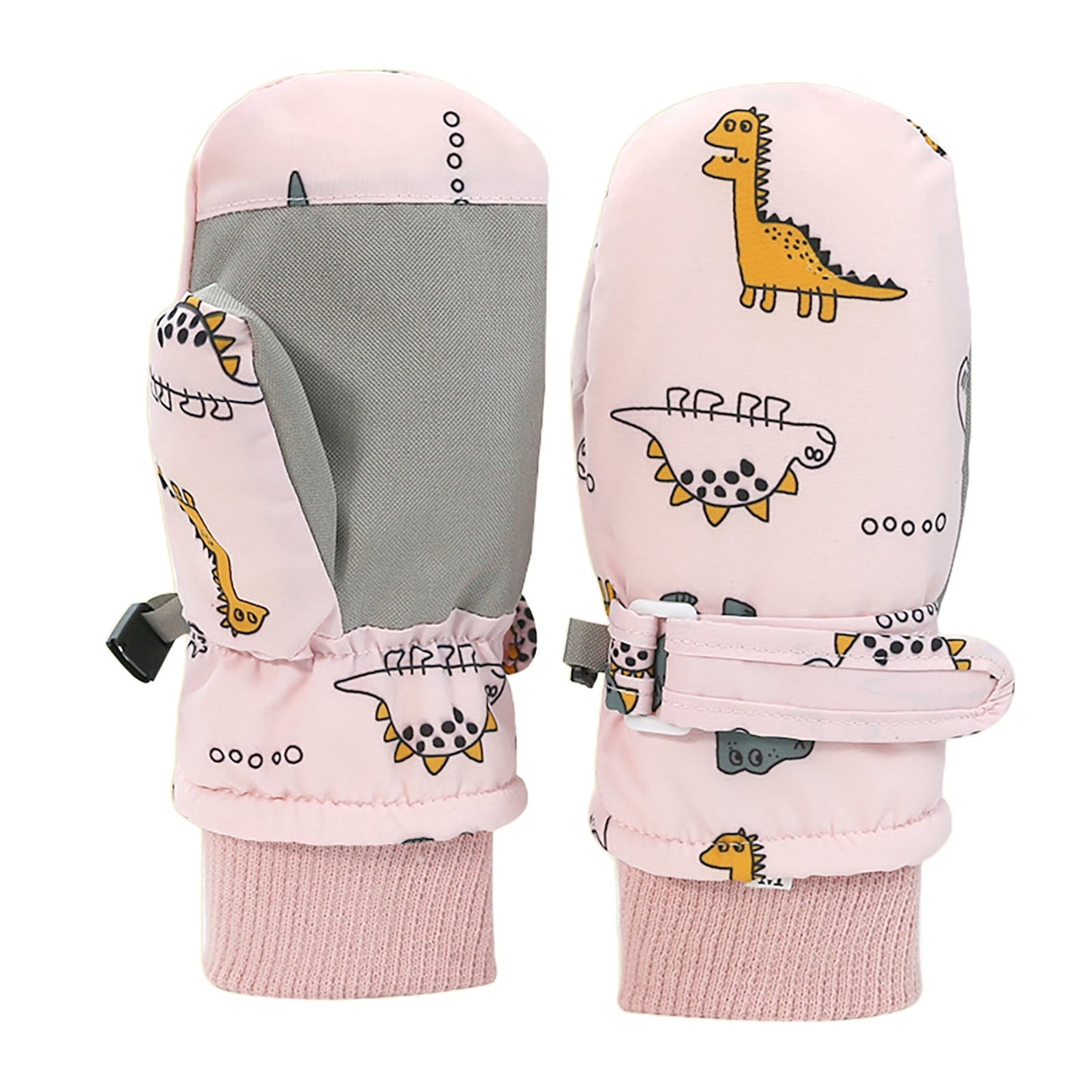 GXWEA Gloves For Kids Toddler Skis Kids Gloves Winter Gloves Thick Gloves Stretchy Warm Gloves Boys Girls 6-24 Months 4-8 Years AHA5 kids snow gloves Pink