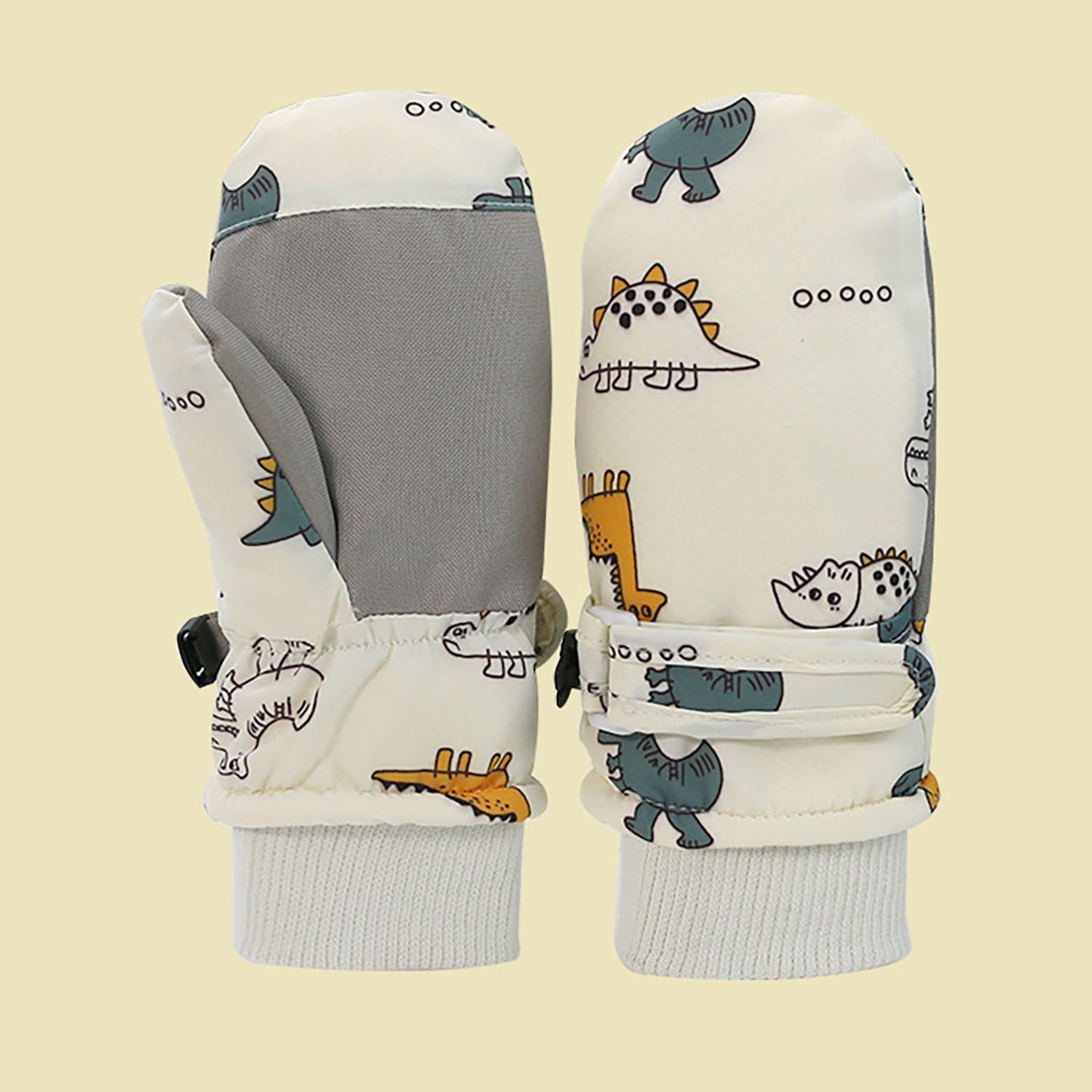GXWEA Gloves For Kids Toddler Skis Kids Gloves Winter Gloves Thick Gloves Stretchy Warm Gloves Boys Girls 6-24 Months 4-8 Years AHA5 kids snow gloves White