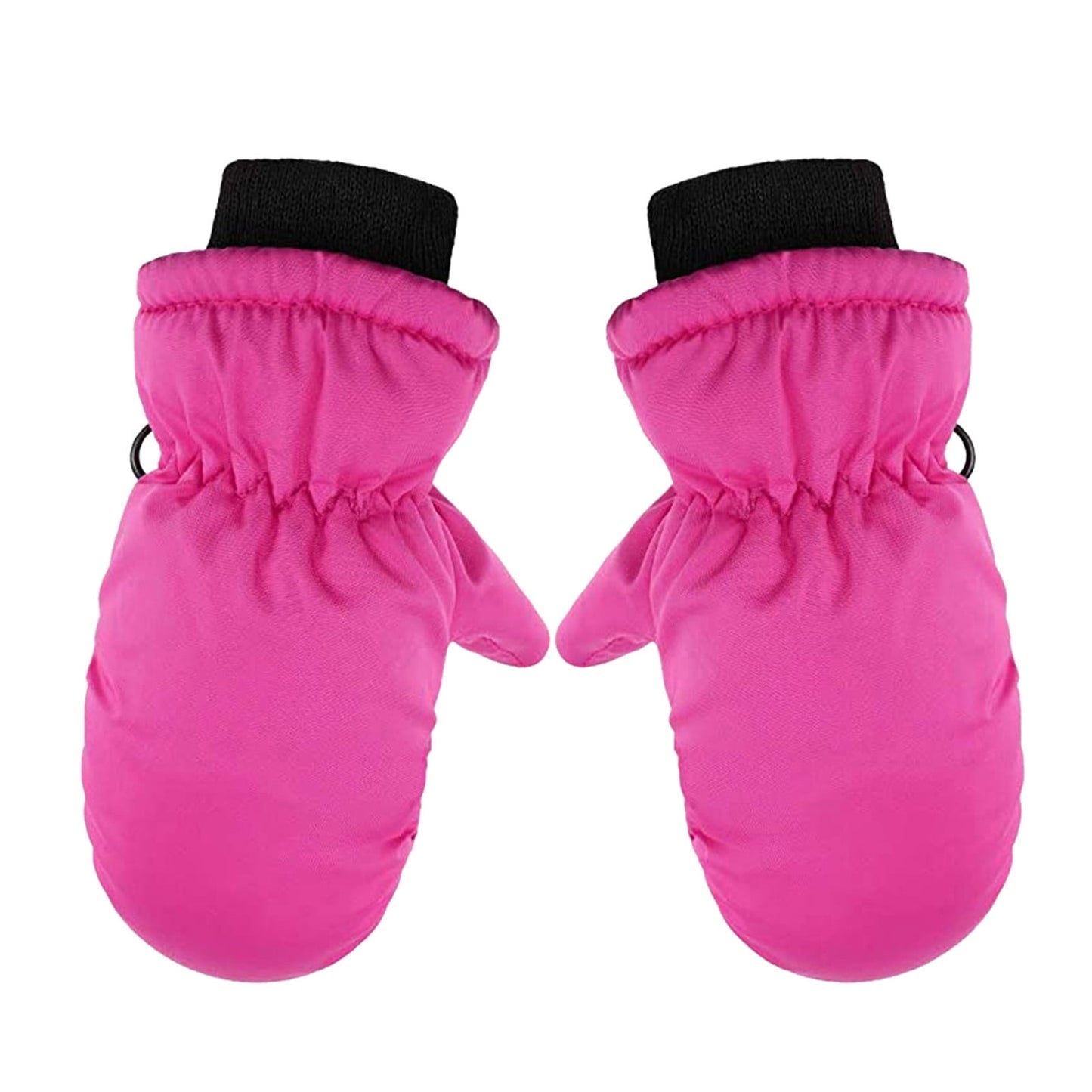 GXWEA Gloves For Kids Toddler Skis Kids Gloves Winter Gloves Thick Gloves Stretchy Warm Gloves Boys Girls 6-24 Months One Size Hot Pink