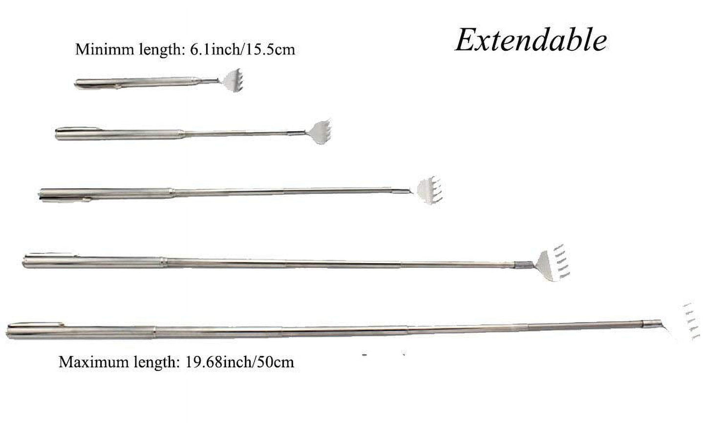 Professional Telescopic Back Scratcher Stainless Steel Massager Extendable Pen Shape Body Massager