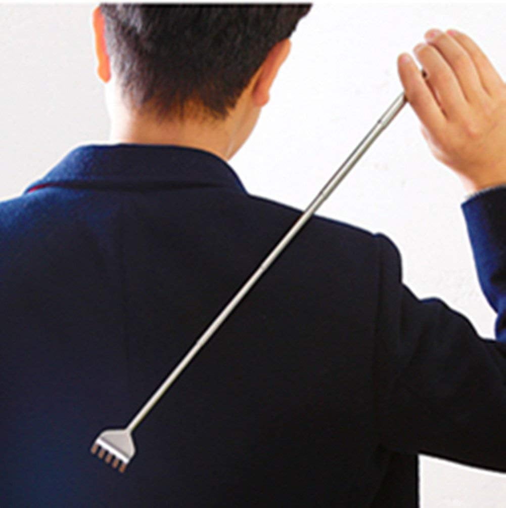 Professional Telescopic Back Scratcher Stainless Steel Massager Extendable Pen Shape Body Massager