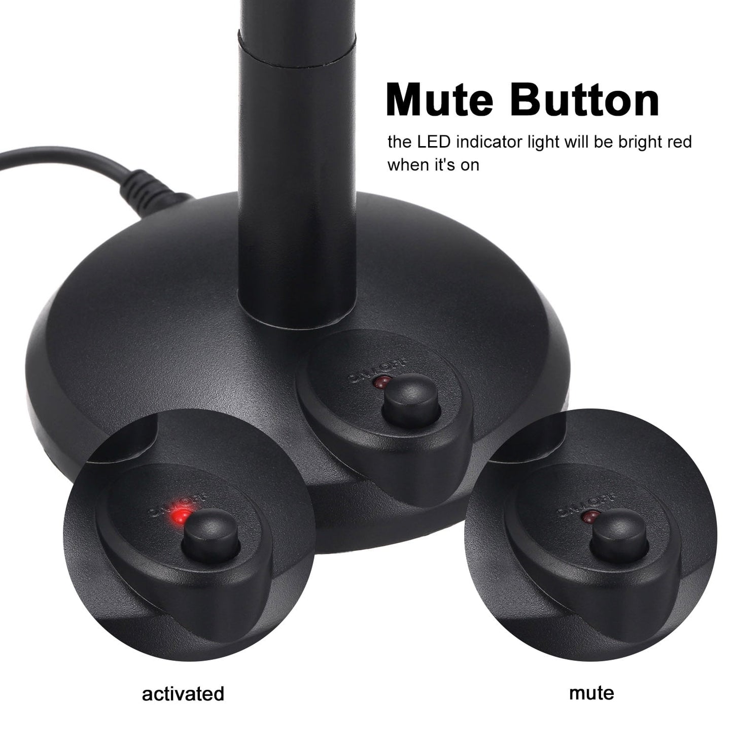 Anself USB Desktop Microphone Plug &Play PC Computer Mic for Computer Gaming Recording Chatting Singing Meeting