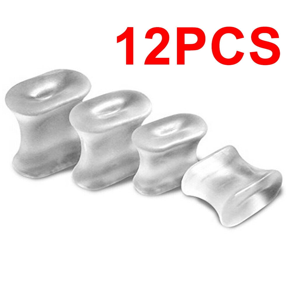 Onemayship Silicone Gel Toe Separator Orthotics Bunion Toes Spacer Pain Reliever 12Pcs