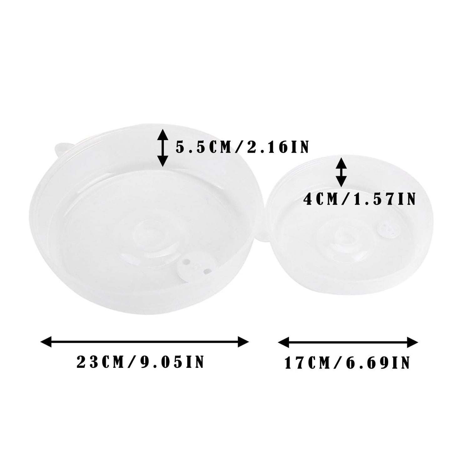 Microwave Cover Clearance! 2pcs Plastic Microwave Cover, Clear Microwave Cover, Clear Steam Vent Splatter Lid Food Dish, Microwave Covers For Food Splatter, Microwave Cover Lid