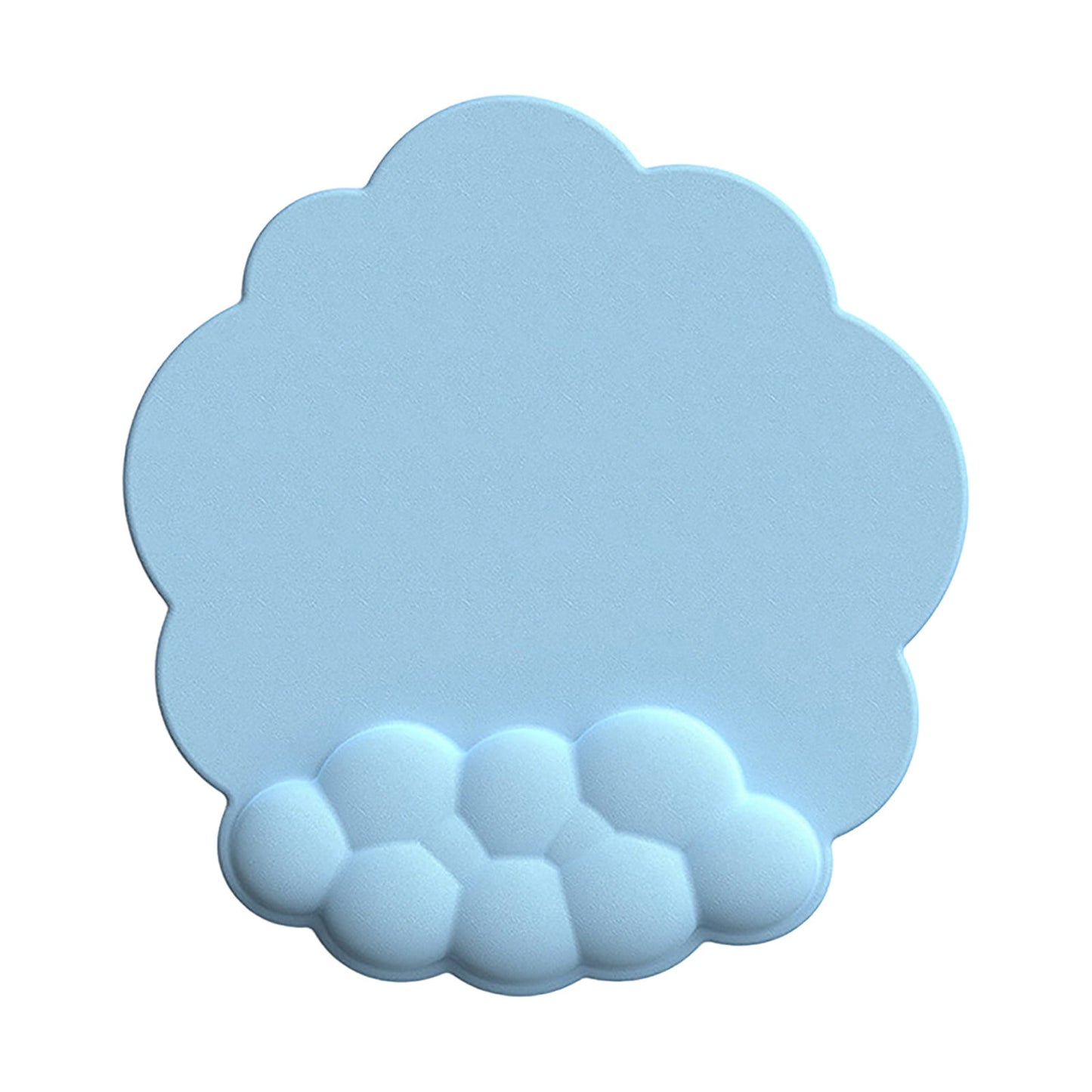 GHSOHS Ergonomic Mouse Pad with Wrist Support Cute Cloud Shape Wrist Pad Memory Cotton Keyboard Hand Rest Non Slip Wrist Pad Non-Slip Mousepad for Computer Laptop L