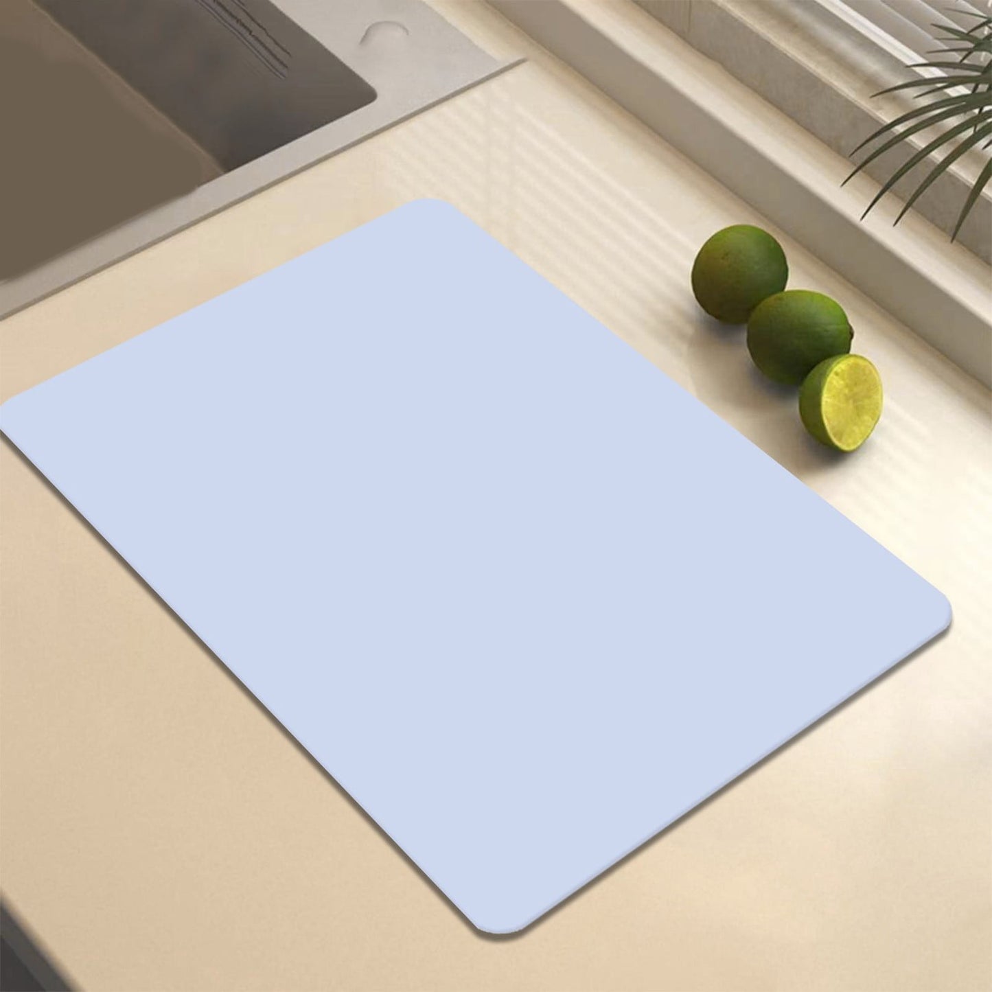 Clearance Under $1 Boovnll Dish Drying Mat, 12x16" High Absorbent & Soft Dish Drainer, Diatomite Drying Matt Kitchen Counter for Kitchen Countertops, Sinks, Draining Racks, Drying Mat Purple