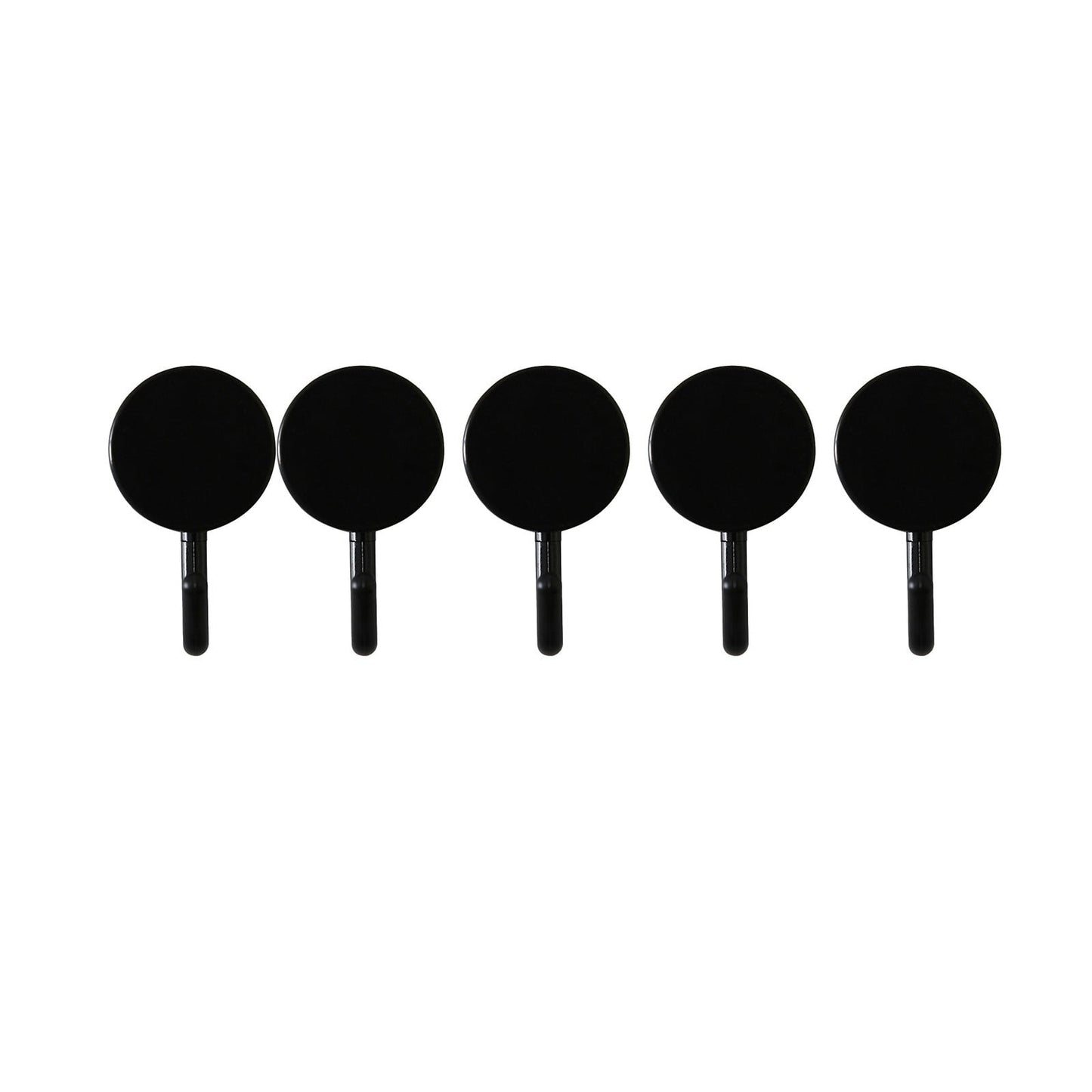 Clearance! PALIFEUR 12 Pcs Wall Hooks for Hanging, Circle Heavy Duty Hook, Self Adhesive Waterproof Transparent Towel Hooks, Adhesive Hooks for Bathroom Kitchen Home Wall Black