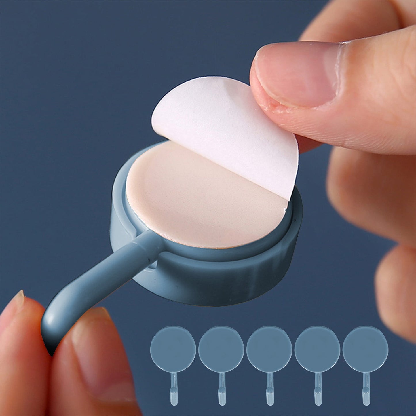 Clearance! PALIFEUR 12 Pcs Wall Hooks for Hanging, Circle Heavy Duty Hook, Self Adhesive Waterproof Transparent Towel Hooks, Adhesive Hooks for Bathroom Kitchen Home Wall White