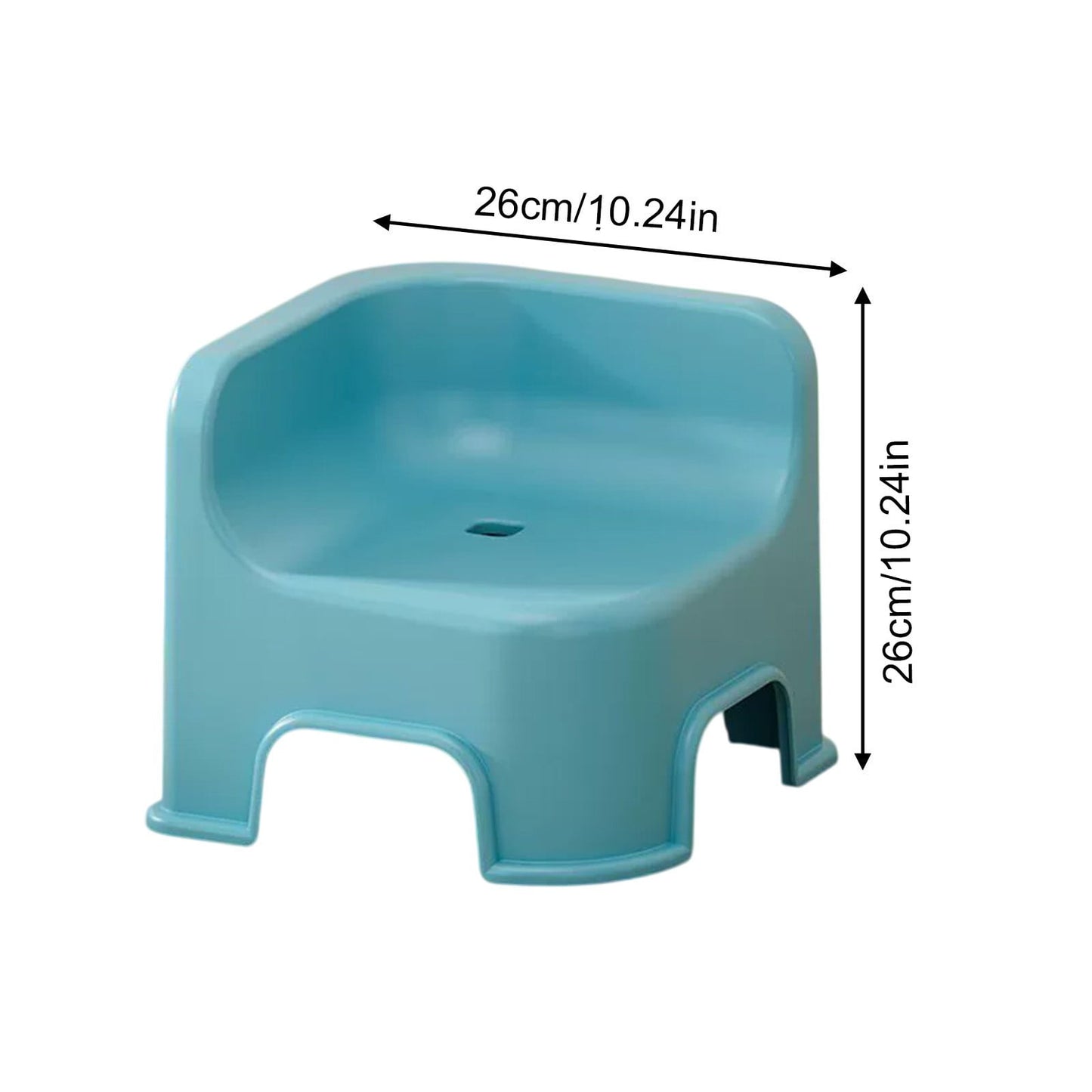 Wzzjkit Bathroom Small Stool Plastic Stool Children's Stool Home Stepping Non Slip Thickened Plastic Stool Baby Low Stool Bathing Stool Blue