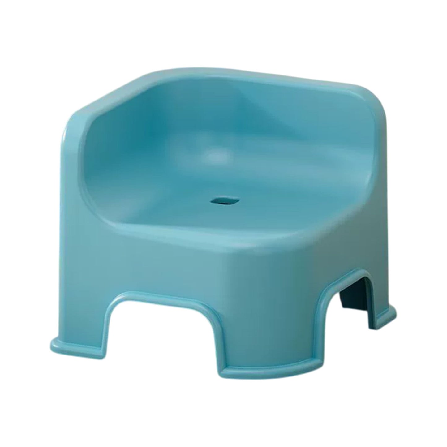 Wzzjkit Bathroom Small Stool Plastic Stool Children's Stool Home Stepping Non Slip Thickened Plastic Stool Baby Low Stool Bathing Stool Blue