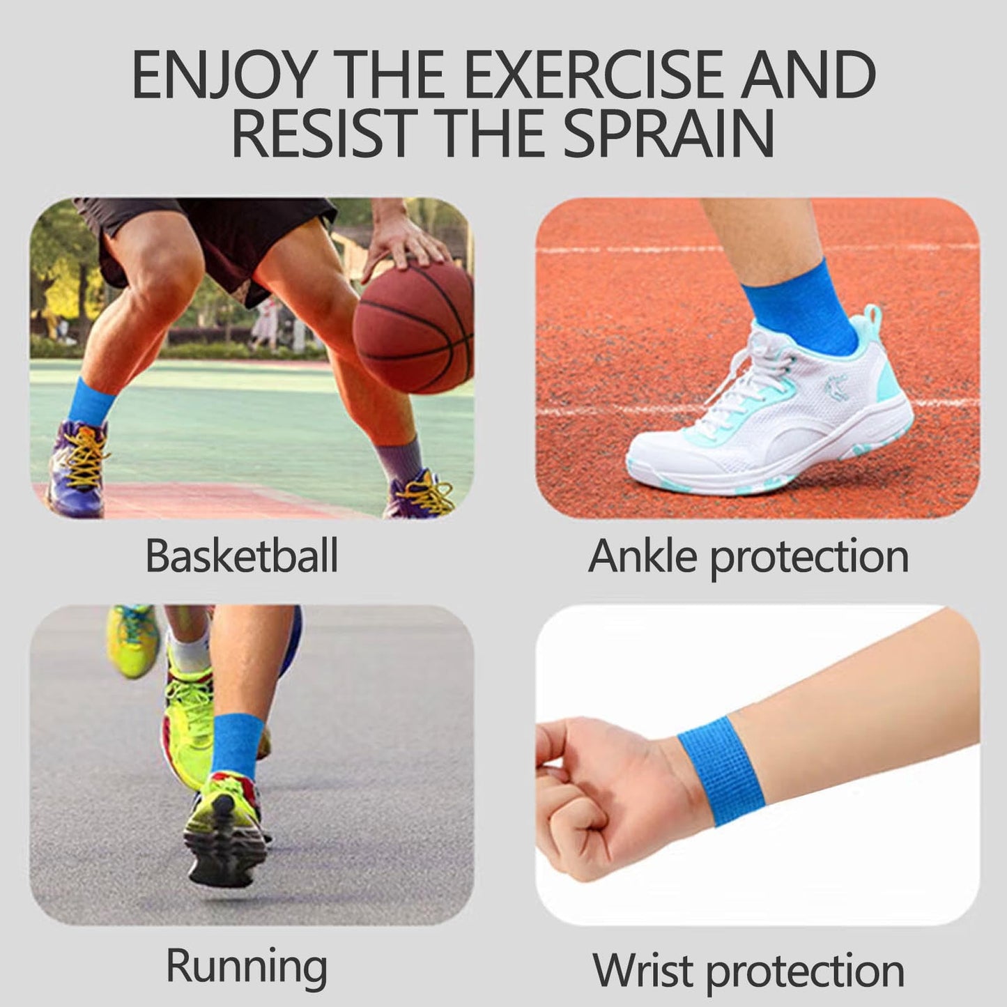 Tyidzon 3 Rolls Kinesiology Tape, 3 Colors 1 Inch x 14.8 Feet Athletic Tape, Elastic Muscle Tape, Sports Tape, Thumb, Finger, Wrist, Ankle, Knee Tape for Exercise and Daily Use Red