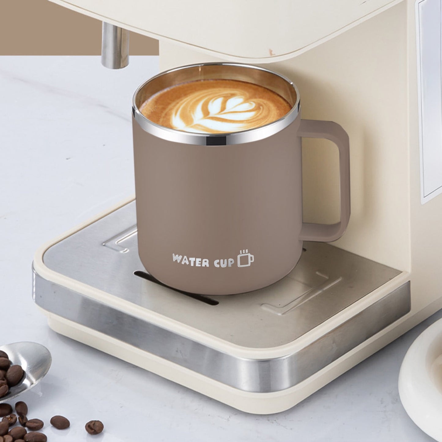Insulated Coffee Mug with Handle & Lid - 17oz Stainless Steel Travel Tumbler, Double Wall Vacuum (Black) by PALIFEUR 07_【Extended保温】 24-Hour Temperature Retention Coffee Cup
