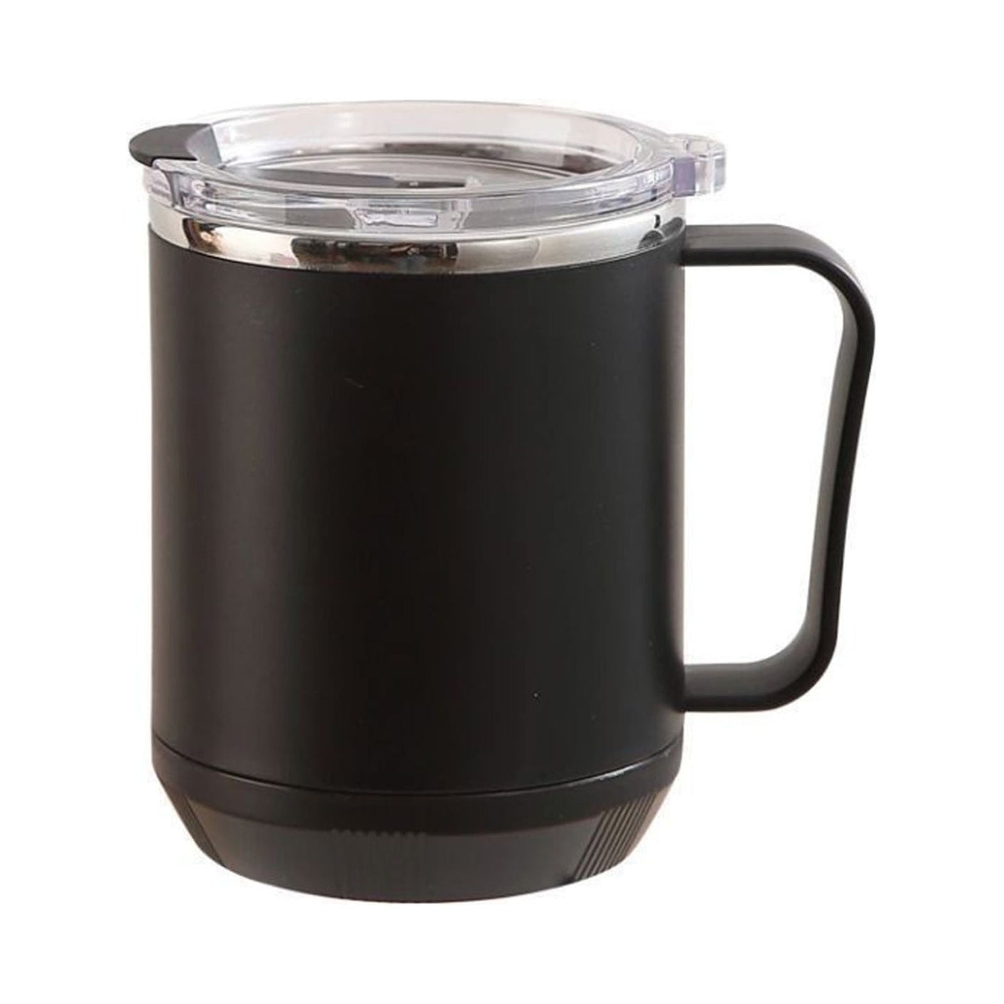 Insulated Coffee Mug with Handle & Lid - 17oz Stainless Steel Travel Tumbler, Double Wall Vacuum (Black) by PALIFEUR 10_【XL Capacity】 17oz Large Capacity Coffee Mug