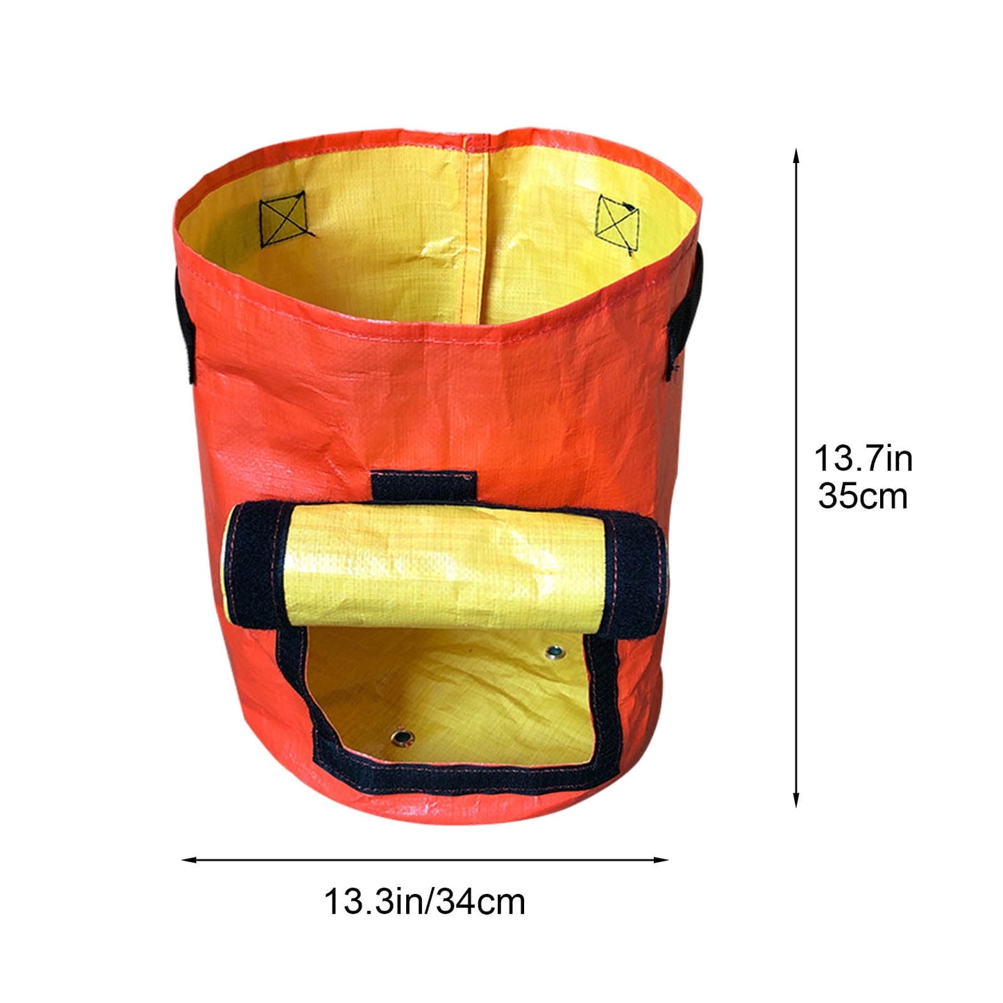 Suncoda Summer Savings 34x35cm Potato Grow Bag with Side Window & Handles 13" x 14" Orange#1