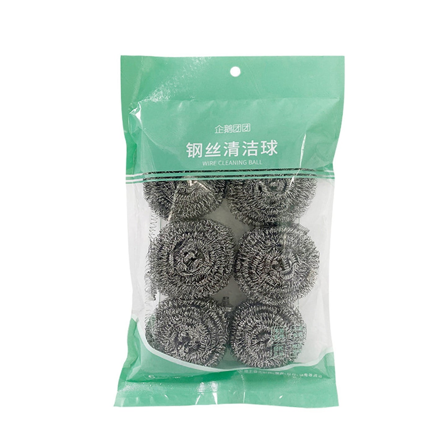Eguiwyn Clearance 6 Pcs Home Stainless Scrubber Sponges Cleaning Scrubber Scouring Pads, Sponges Kitchen,Sponge,Steel Scrubber,Scrub Pads,Steel Kitchen Scrubber, for Pot Pan Dish Wash Cleaning Silver