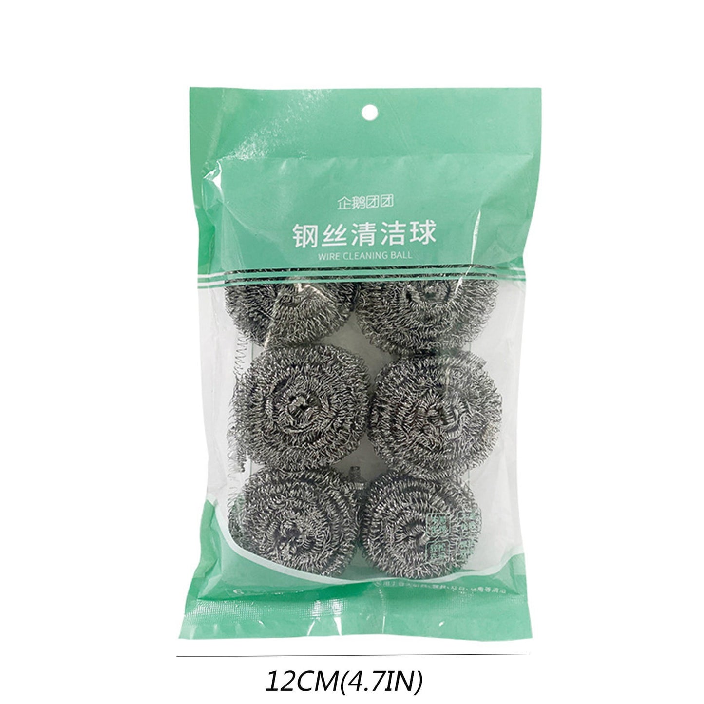 Eguiwyn Clearance 6 Pcs Home Stainless Scrubber Sponges Cleaning Scrubber Scouring Pads, Sponges Kitchen,Sponge,Steel Scrubber,Scrub Pads,Steel Kitchen Scrubber, for Pot Pan Dish Wash Cleaning Silver