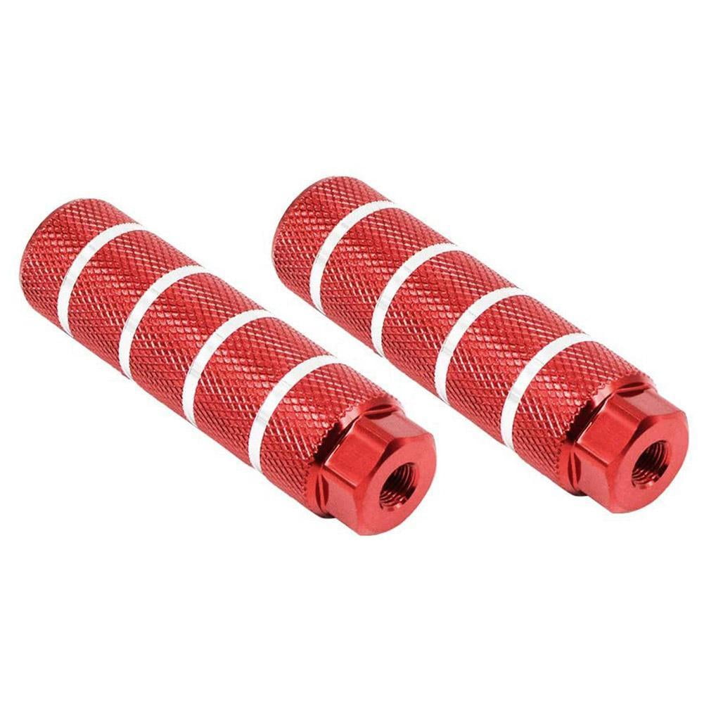 1 Pair MTB BMX Bike Alloy Foot Stunt Pegs Footrest V4V7 Cylinder Lever Grip K7E3