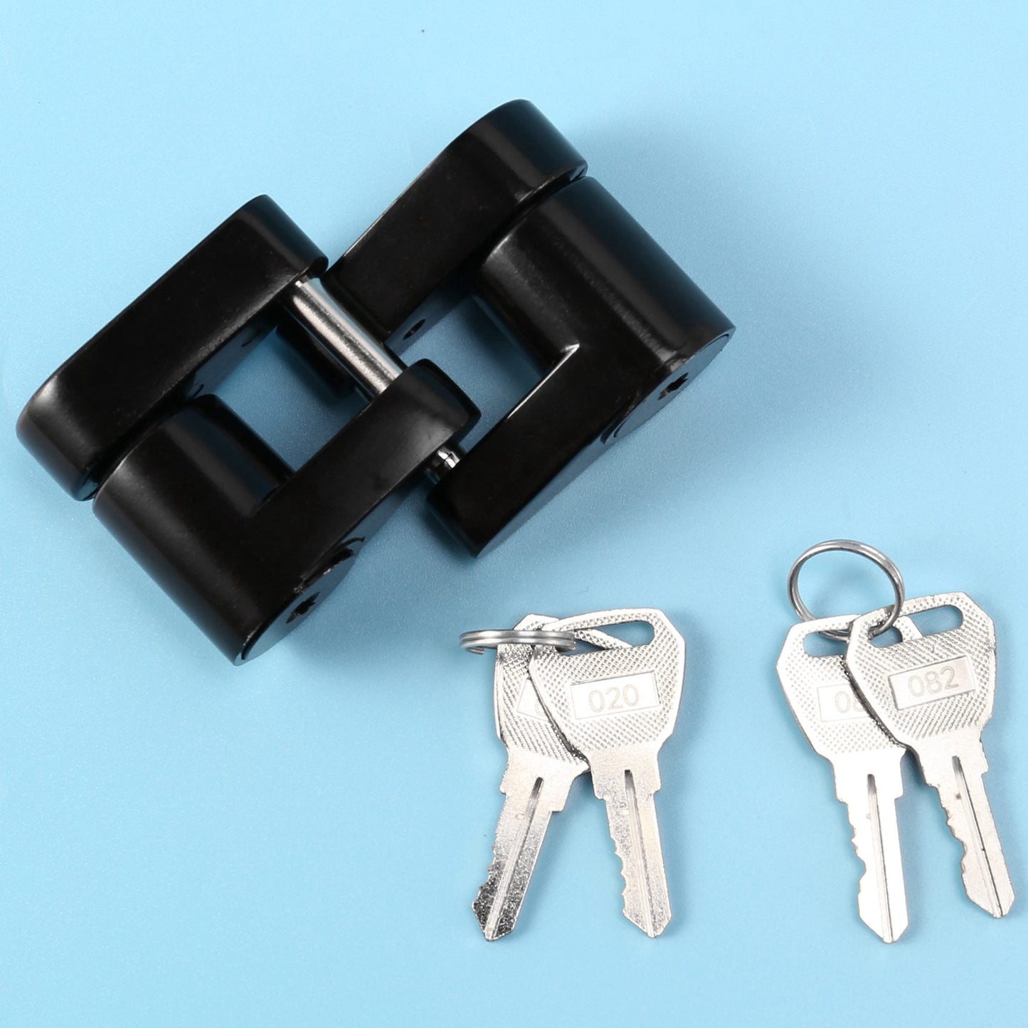2 Set Trailer Hitch Coupler Lock Trailer Coupler Padlock 1/4 Inch Hitch Pin 3/4 Coupler Span for Truck Trailer RV Boat