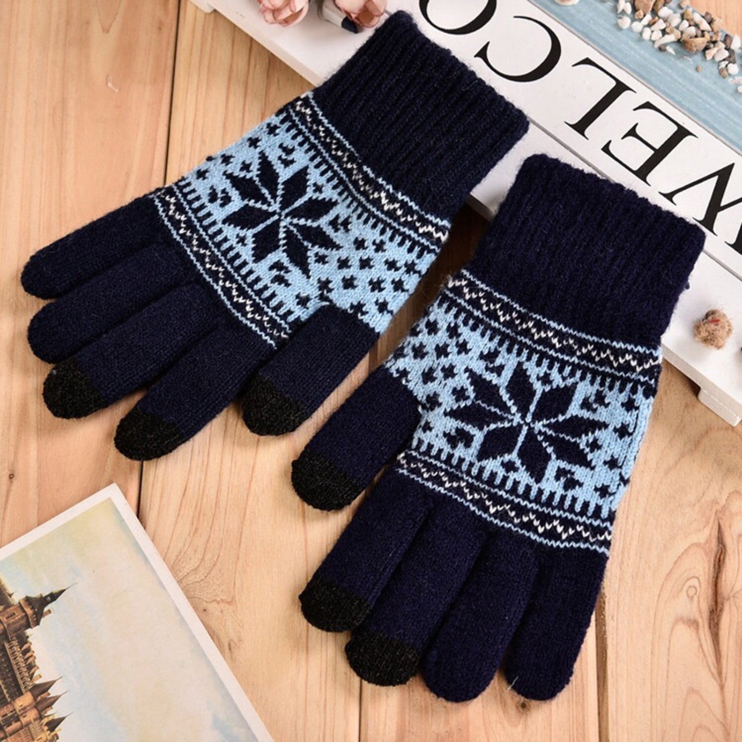 JWDX Gloves Clearance, Winter Gloves, Adult Women Men's Warm Gloves, Outdoor Ski Riding Gloves, Windproof and Fleece Gloves A
