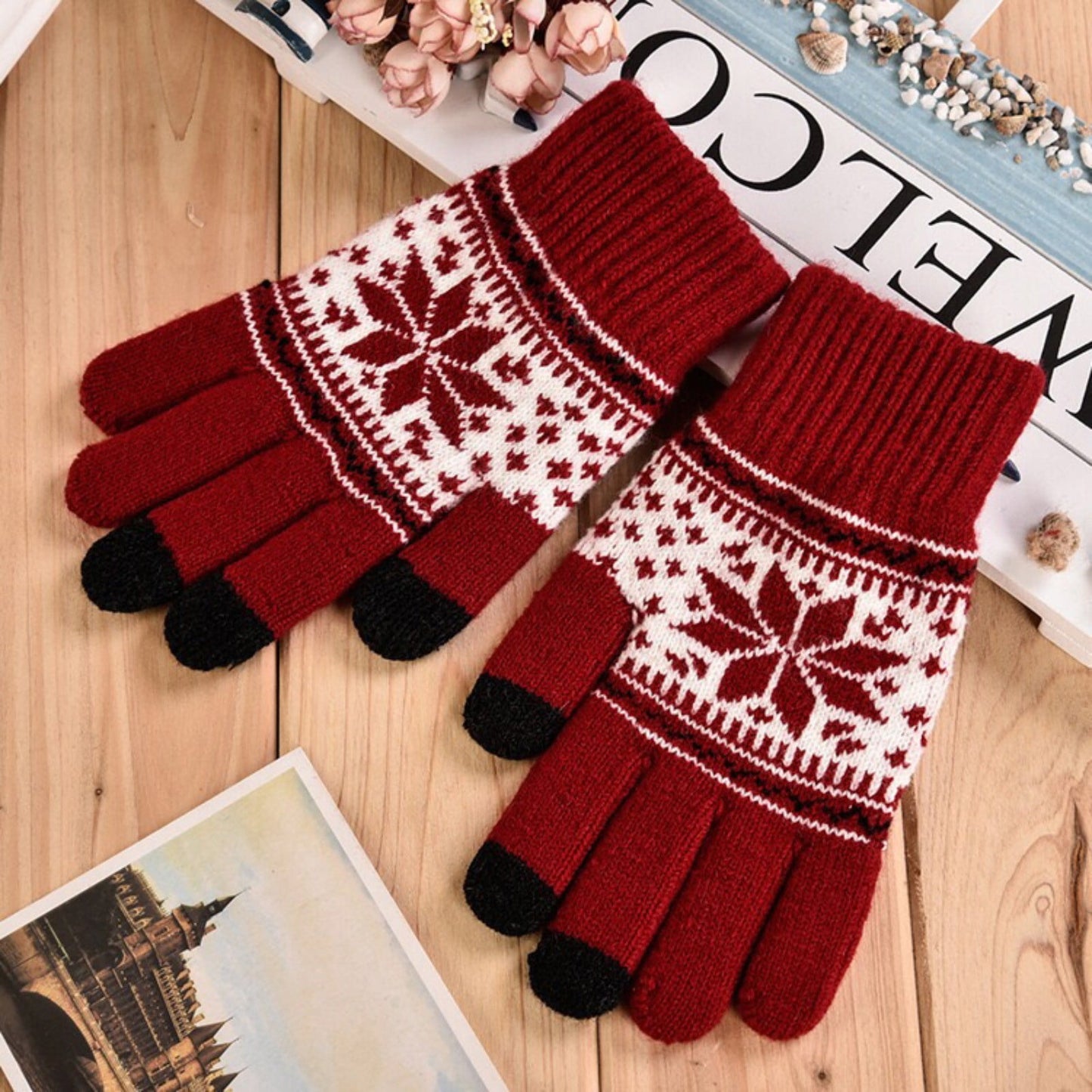 JWDX Gloves Clearance, Winter Gloves, Adult Women Men's Warm Gloves, Outdoor Ski Riding Gloves, Windproof and Fleece Gloves A