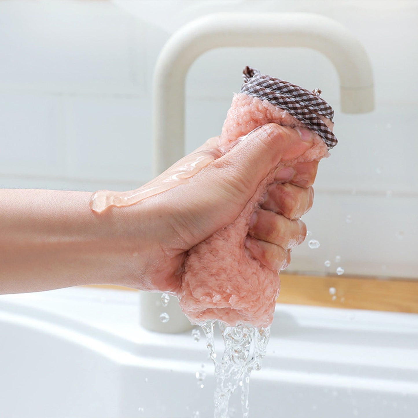 JWDX Wipes Clearance, 5Pcs Rag Dish Cloth Water Absorption Thickening Pot Washing Towel Table Home Kitchen Dishcloth B