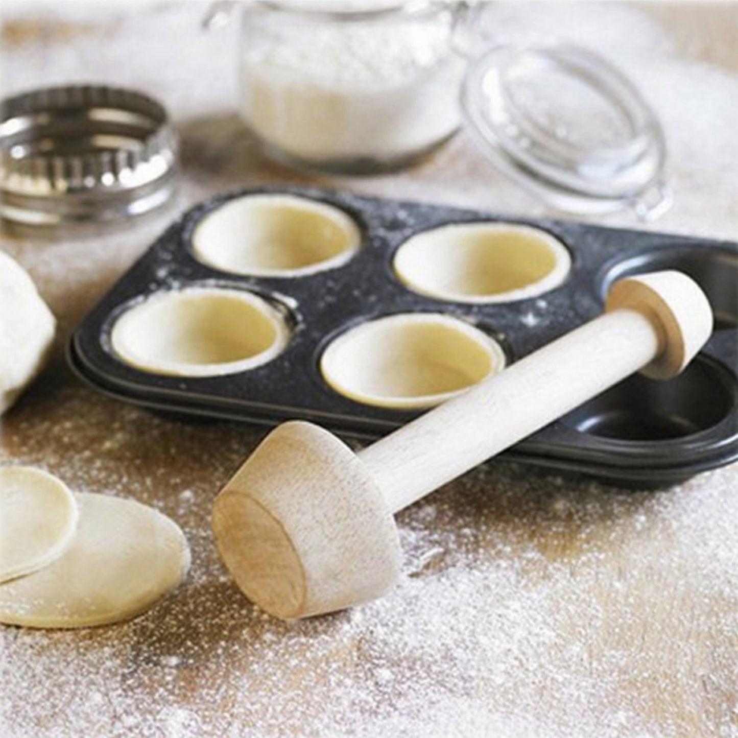 JWDX Cake Mould Clearance, Egg Mould Wooden Dough Mould Portable Egg Tray Mould Double Egg Mould As shown