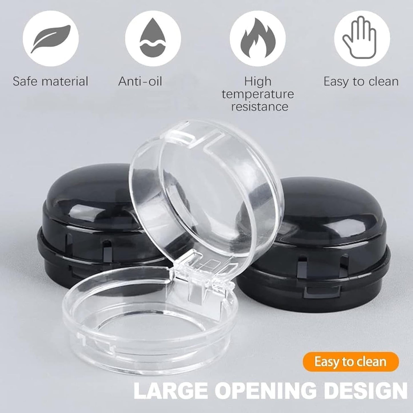 JWDX Closure Bags and Lids and Boxes Clearance, 5 Pack Stove Knob Covers for Child 2025 Knob Covers Child Stove Knob Covers with Adhesive Oven Knob Covers for Kids and From Turning on Stove Clear