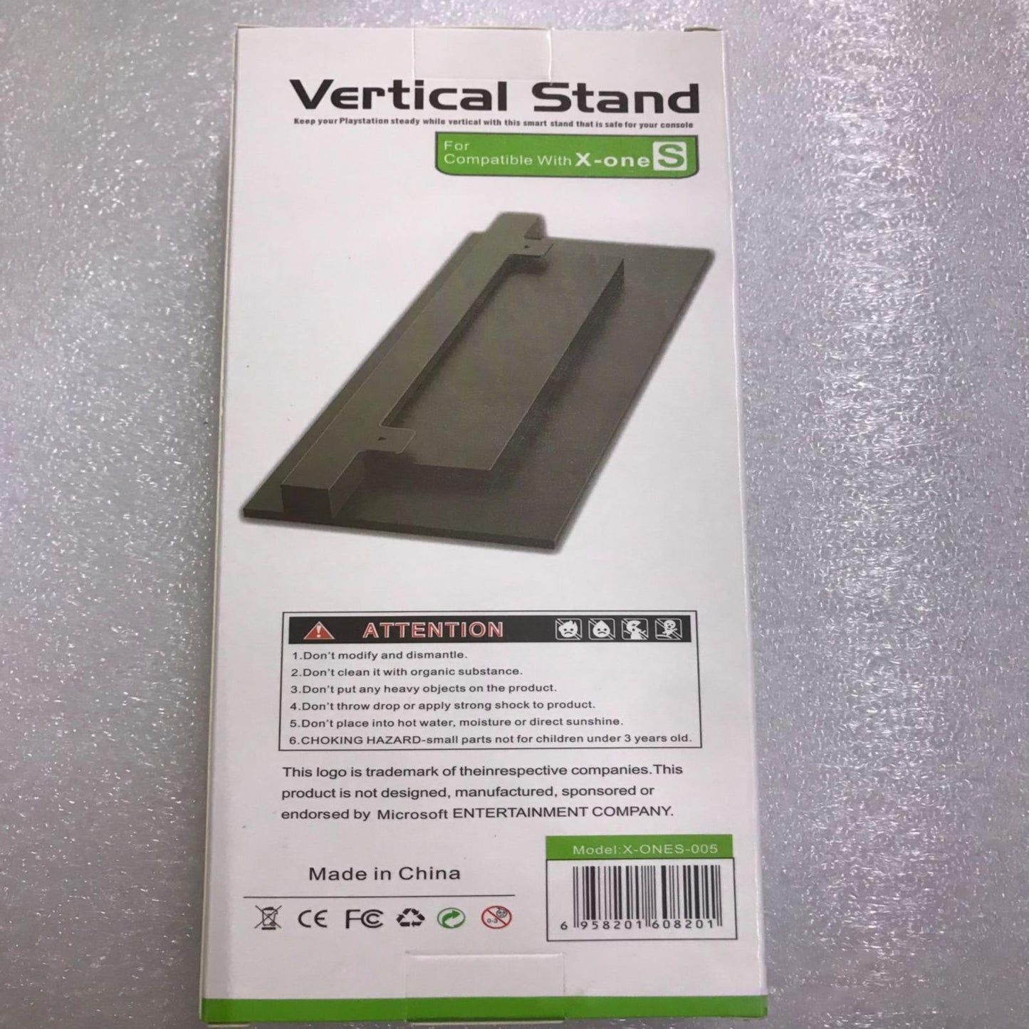 JWDX Rack Clearance, Deyuer Vertical Stand Dock Bracket Holder for Xbox One Slim Xbox One S Console As shown