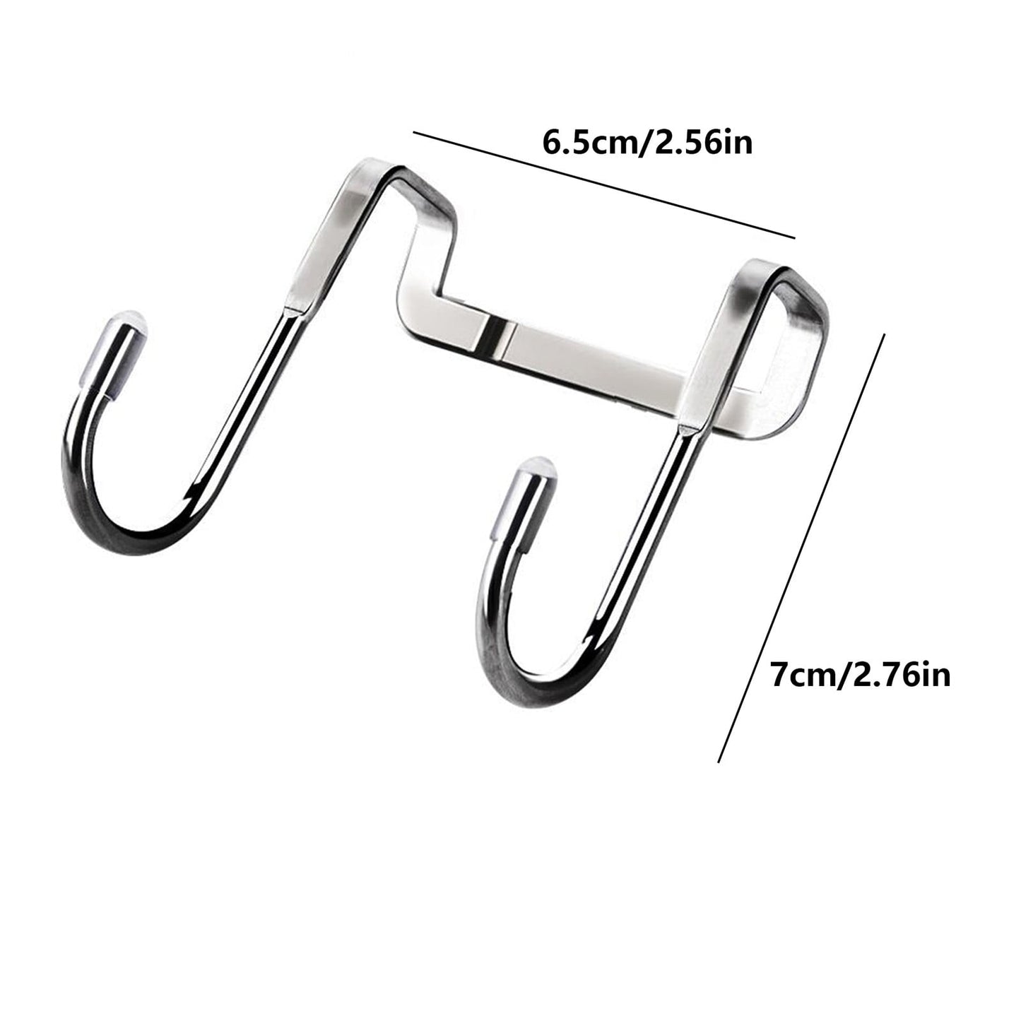 Jwdx 1 Hook Punch Over The Door Door Hanger Punching No Stainless Clothes Rack For Home One Size Silver
