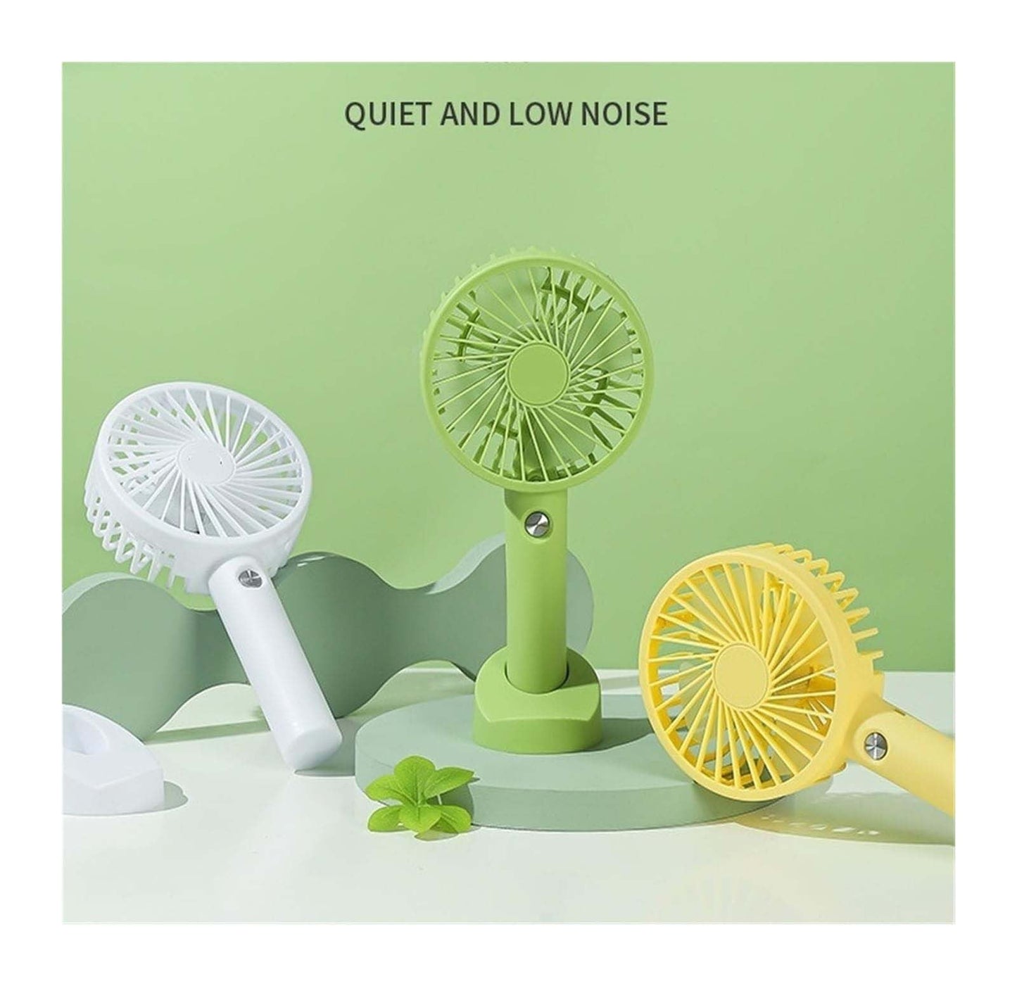 Mini Handheld Fan (White) Jwdx Portable Fan Powerful Handheld Fan Cute Design 3 Speed Personal Small Desk Fan with Base Lightweight Makeup Usb Rechargeable Fan for Stylish Travel Indoor Outdoo One Size A