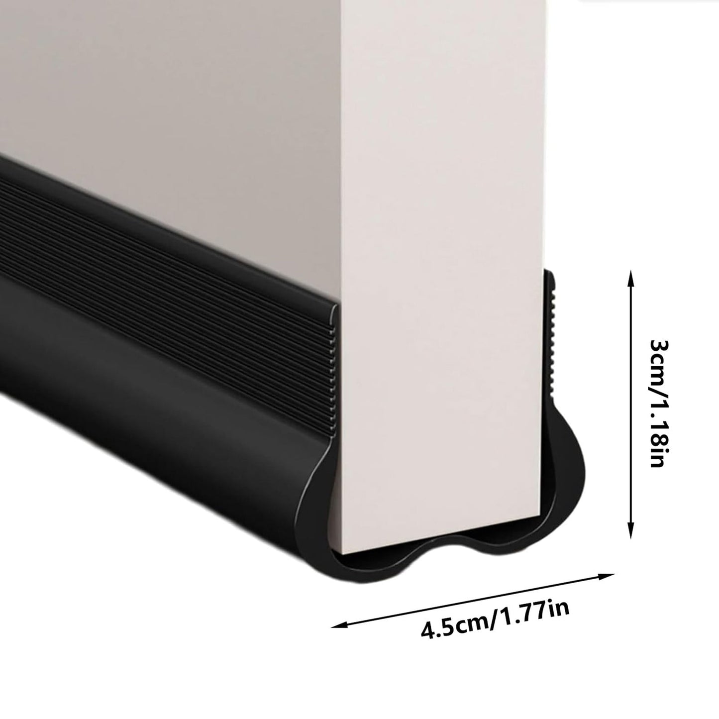 Door Bottom Seal Black Jwdx Sealing Strip Soundproof Door Stopper Pvc Seal Strips Efficiency Door Bottom Sealing Strips for Noise Reduction & Insulation Brown One Size Black