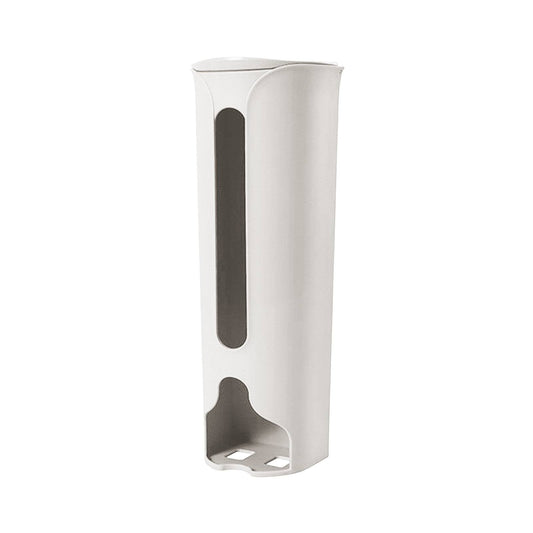 1 Storage Box Grocery Bag Holder Wall Mount Garbage Storage Bag Dispenser Hanging Can with Cover Kitchen Bag Holder Dispenser for Bags One Size B