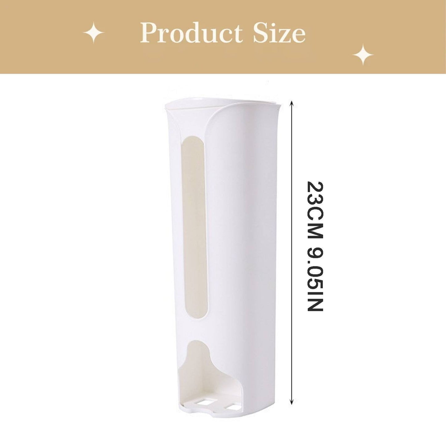 1 Storage Box Grocery Bag Holder Wall Mount Garbage Storage Bag Dispenser Hanging Can with Cover Kitchen Bag Holder Dispenser for Bags One Size B