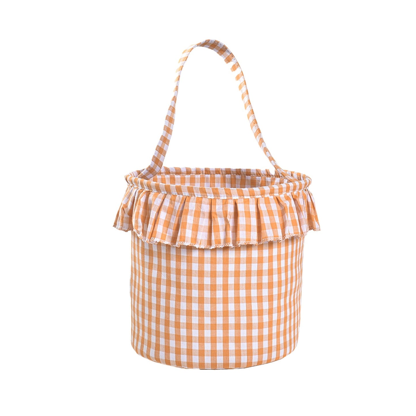 Small Wall-Mounted Kitchen Storage Basket, Hanging Storage Wicker Baskets Wall Mounted Woven Hanging Basket Wicker Small Basket with Handle Wicker Basket with Handle Small Basket Organizer Pink and white checkered Easter Canvas Egg Basket