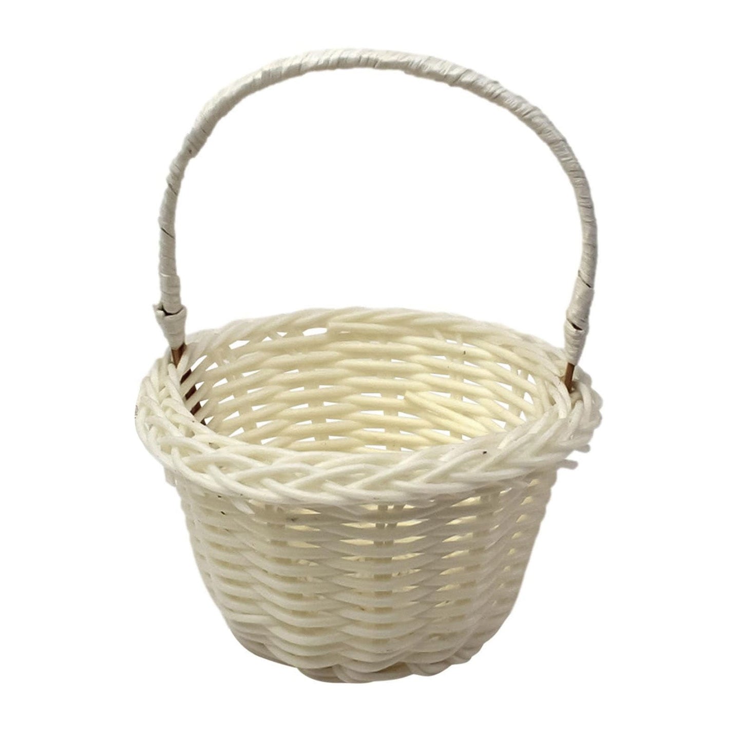 Small Wall-Mounted Kitchen Storage Basket, Hanging Storage Wicker Baskets Wall Mounted Woven Hanging Basket Wicker Small Basket with Handle Wicker Basket with Handle Small Basket Organizer White Wedding Flower Basket